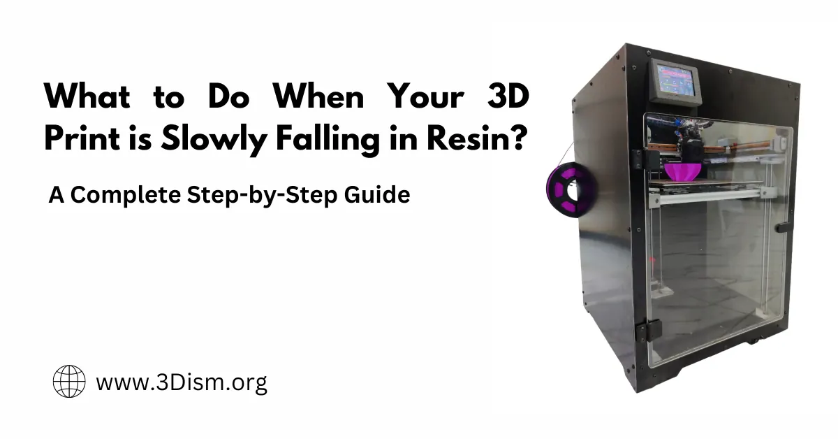 What to Do When Your 3D Print is Slowly Falling in Resin? A Comprehensive Guide