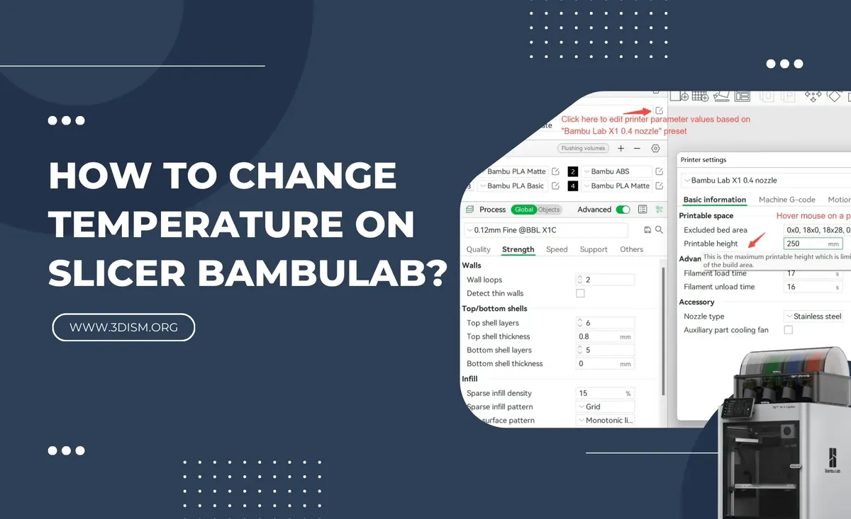 How to Change Temperature on Slicer Bambulab?