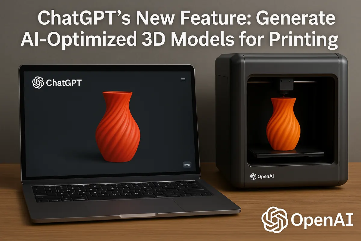 ChatGPT’s New Feature: Generate AI-Optimized 3D Models for Printing