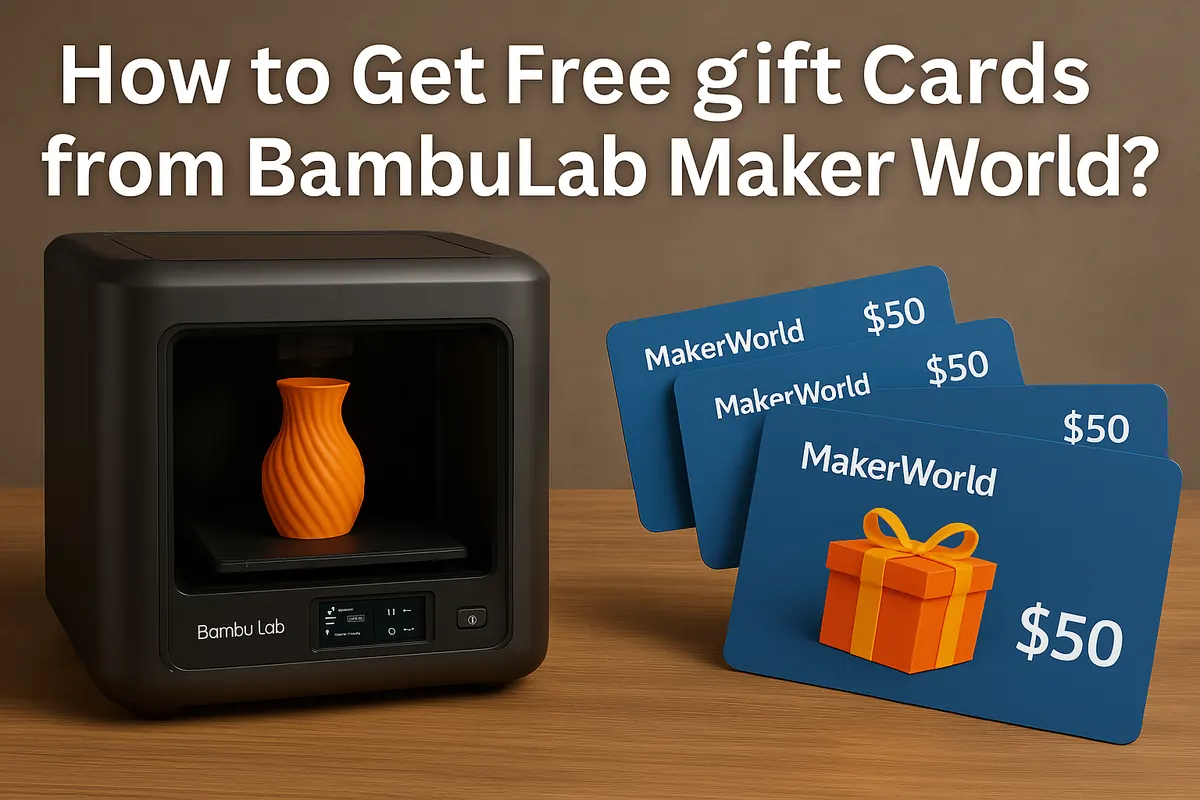 BambuLab Maker World Rewards: How to Get Free Gift Cards