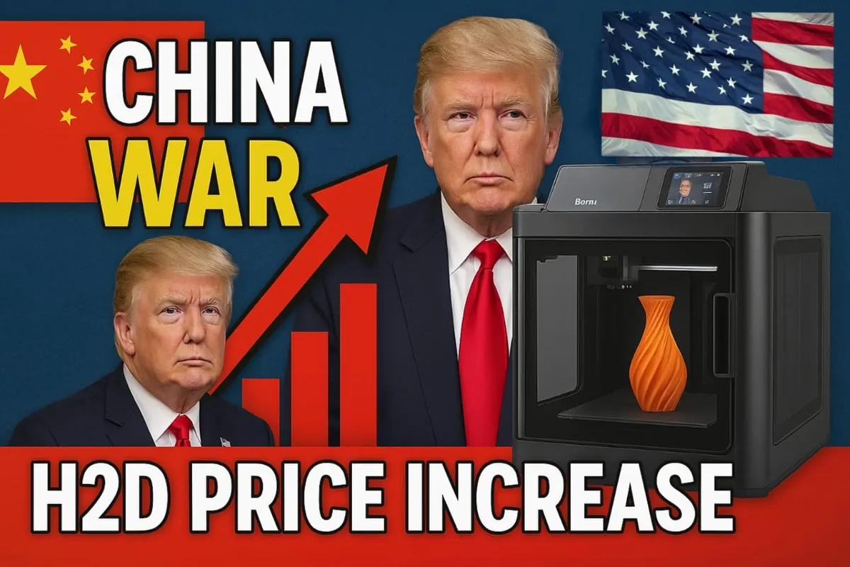BambuLab H2D 3D Printers Price Increased Due to Tariff