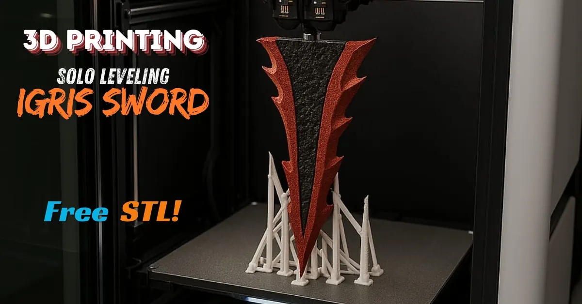 How to 3D Print Igris Sword (Solo Leveling Character)