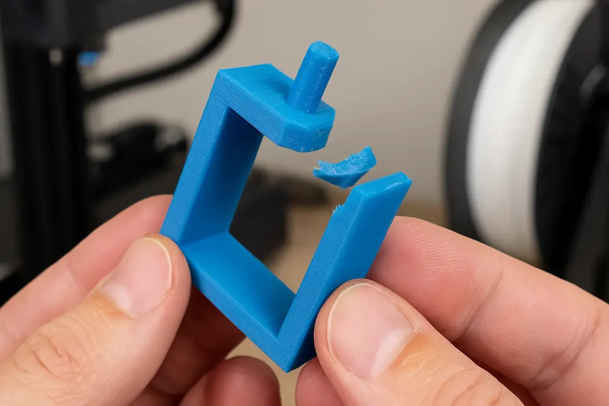 How to Fix Brittle 3D Prints (Common Causes + Solutions)