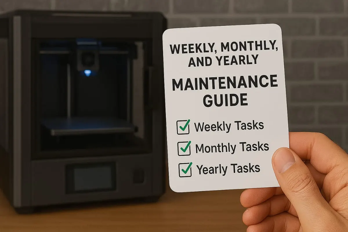 Weekly, Monthly, and Yearly 3D Printer Maintenance Guide