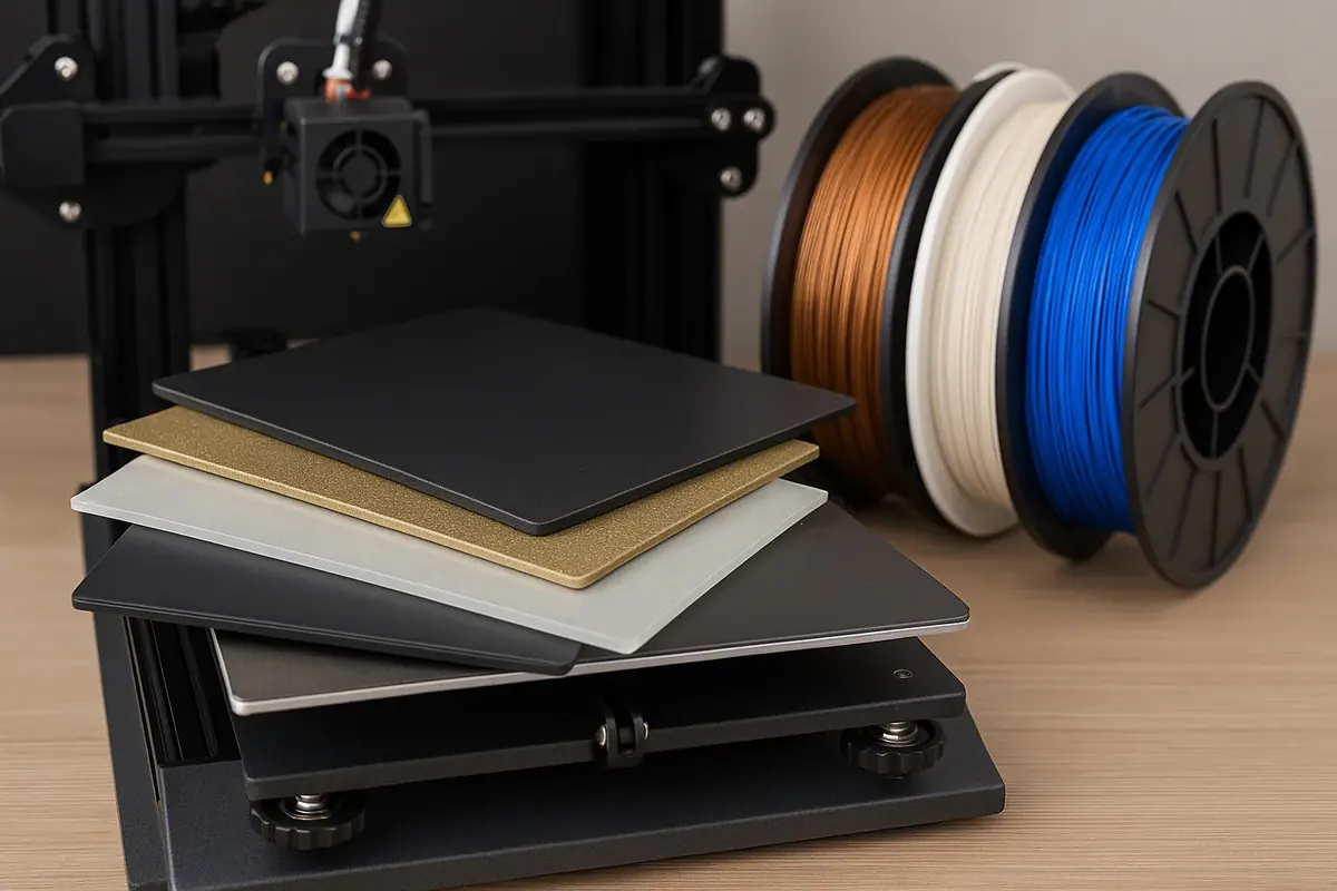 Top Build Plate Materials for Printing Different Filaments