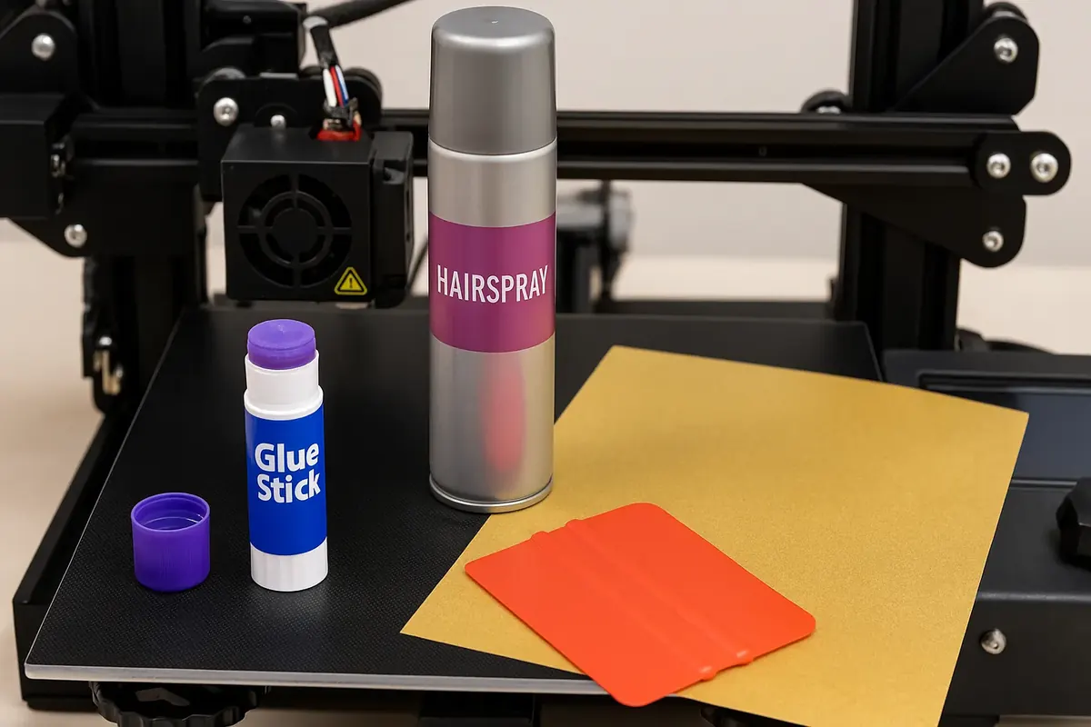 Using Glue Sticks, Hairspray and Adhesive Sheets on Build Plates