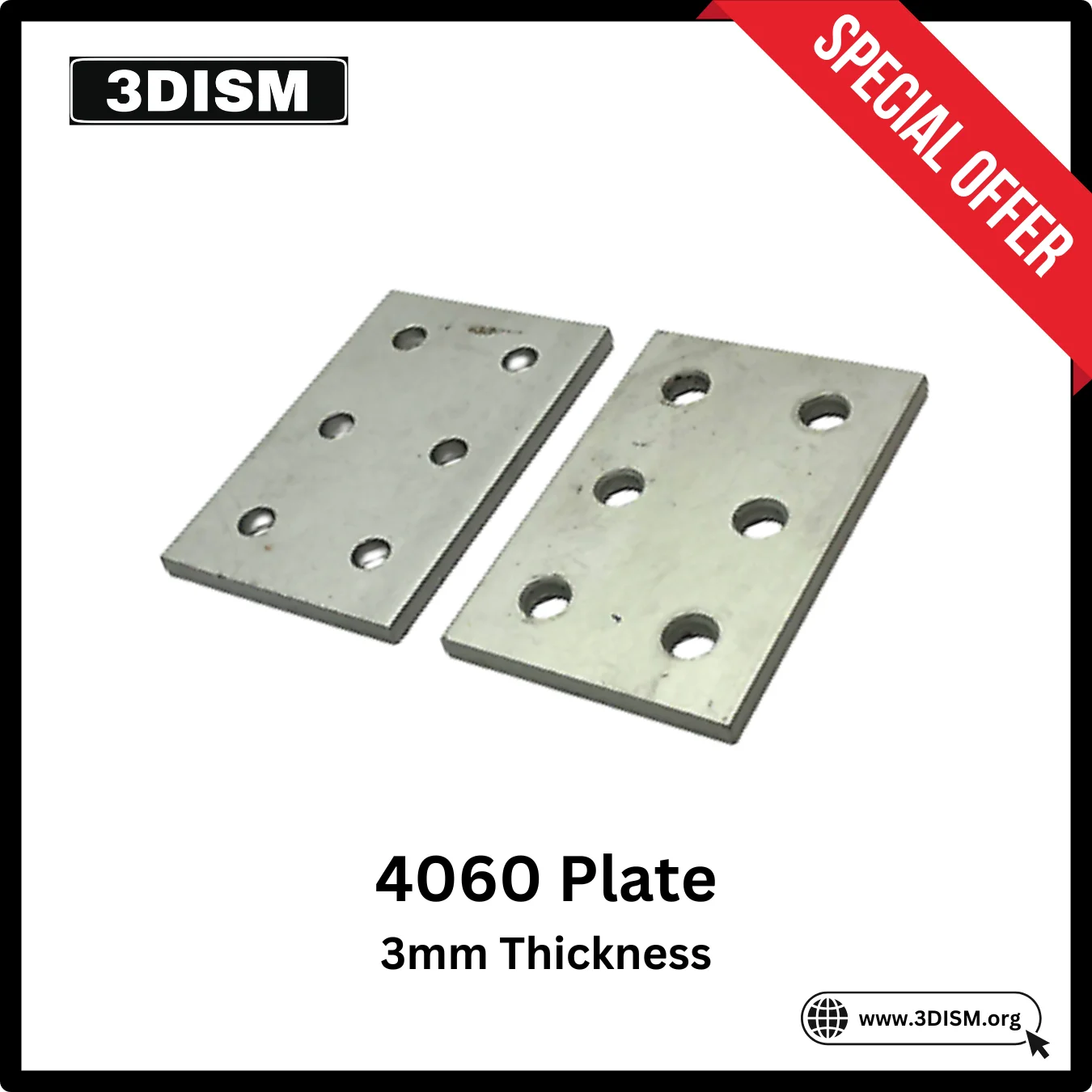 4060 Plate for V-Slot 4mm 3mm