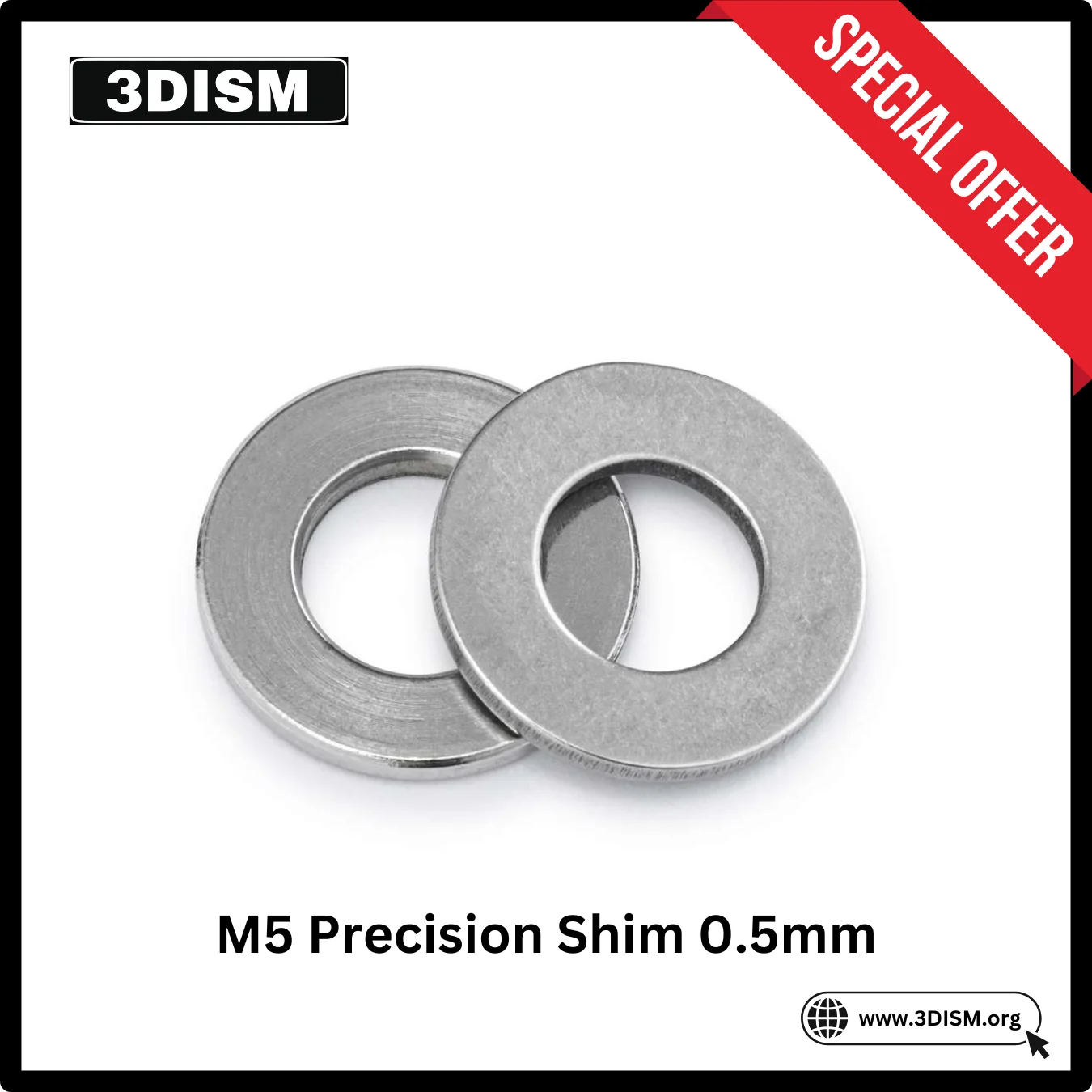 M5 precision shim 0.5mm