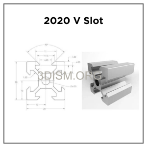 V-Slot 2020 Aluminum Extrusion (Pakistan) - Anodized Silver Profile for 3D Printers & CNCs