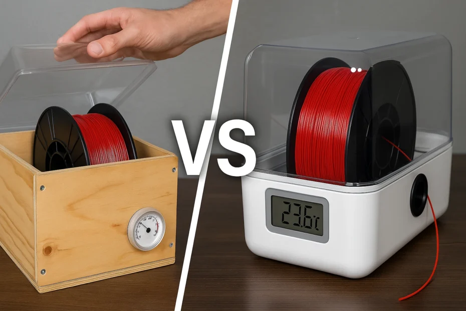 3D Printer Filament Dry Box DIY vs Buy Comparison
