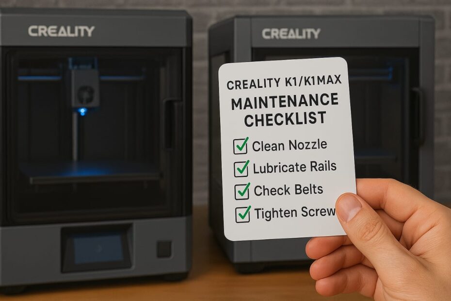 Creality K1 & K1 Max Maintenance Checklist for Long-Lasting Prints