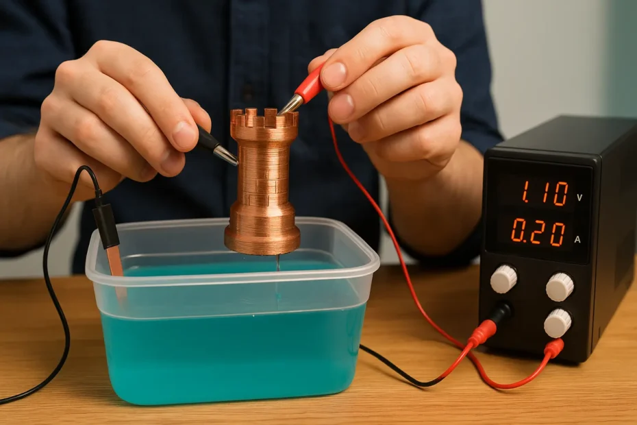 Electroplating 3D Prints at Home
